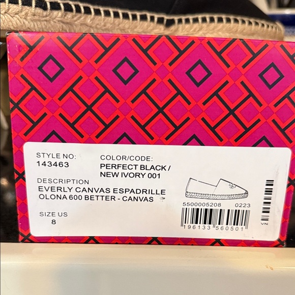 Tory Burch Black and Ivory Espadrilles - Picture 2 of 14